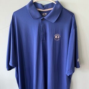 Adidas Clima Cool Polo Pebble Beach Golf Links Blue Size XXL